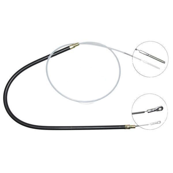 Parking brake cable no rolling 1.686 mm A.B.S. for BMW 7 Series
