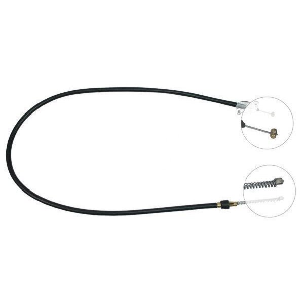 Parking brake cable 1,665 mm discs A.B.S. for DAIHATSU APPLAUSE and others