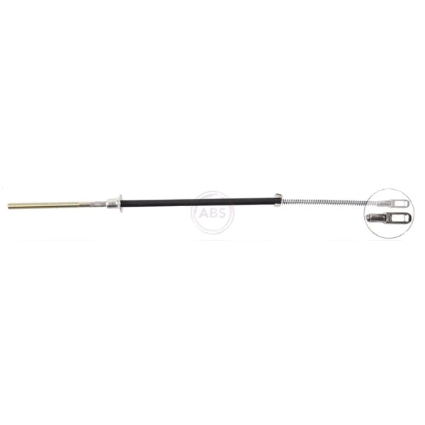 Parking brake cable no rolling 398 mm A.B.S. suitable for CITROËN 2