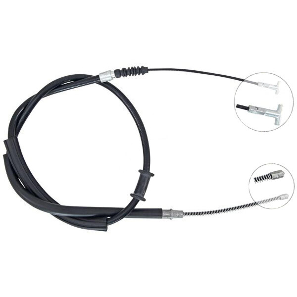 Parking brake cable 1,445 mm drum brake A.B.S. for FIAT TEMPRA and others