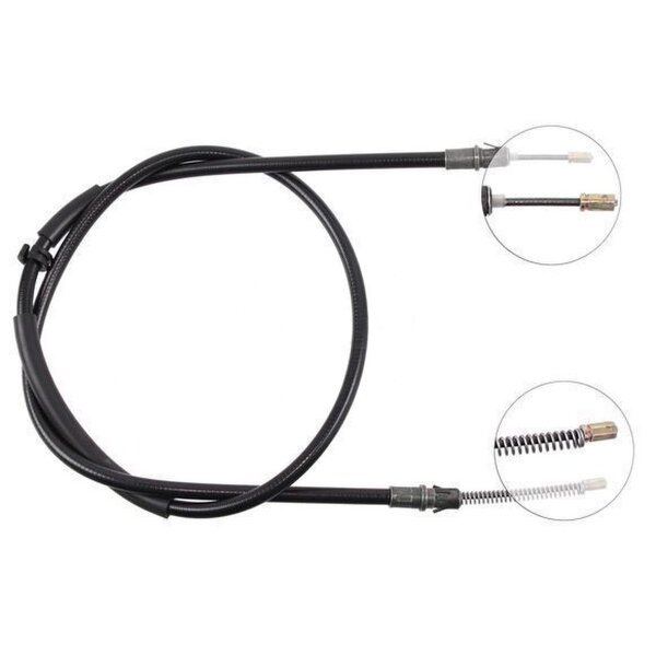 Parking brake cable 1,593 mm disc brake A.B.S. for FORD MONDEO