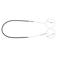 Parking brake cable 1,555 mm A.B.S. for PEUGEOT 305 and...