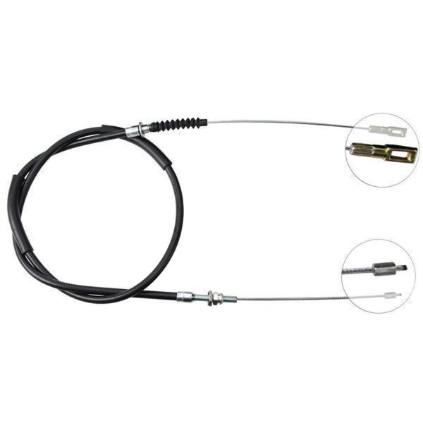 Parking brake cable 1,635 mm disc brake A.B.S. for PEUGEOT 505