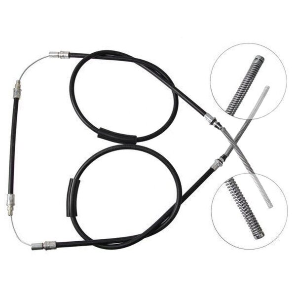 Seilzug Feststellbremse 2.865 mm Trommelbremse A.B.S. für u.a. FORD TRANSIT