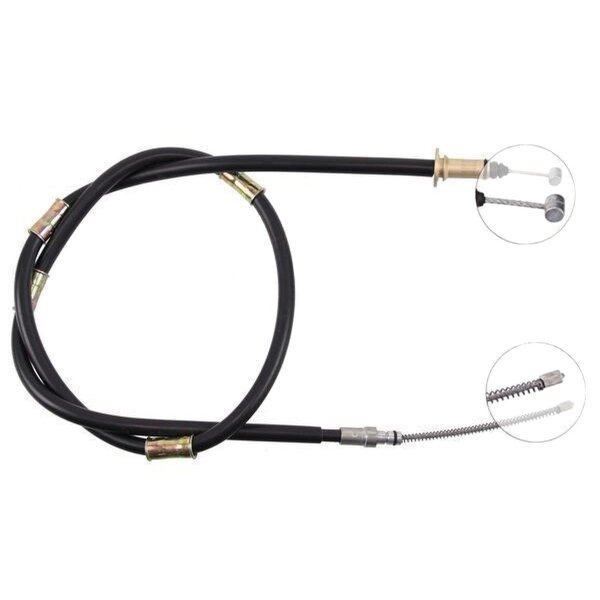 Parking brake cable 1,670 mm disc brake A.B.S. for HYUNDAI LANTRA