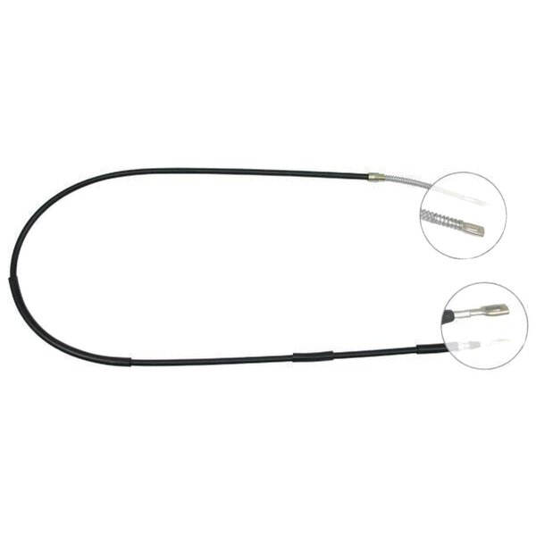 Parking brake cable 1,617 mm drum brake A.B.S. for LADA SAMARA and others