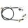 Parking brake cable 1,498 mm drum brake A.B.S. for MAZDA 323 and others