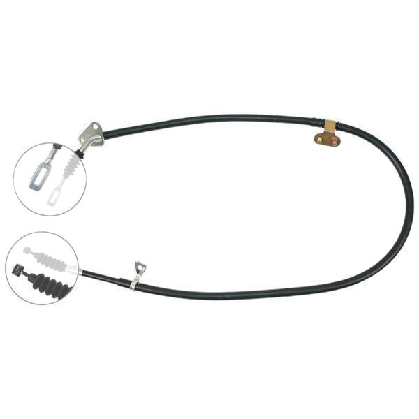 Parking brake cable 1,490 mm drum brake A.B.S. for e.g. MAZDA 323