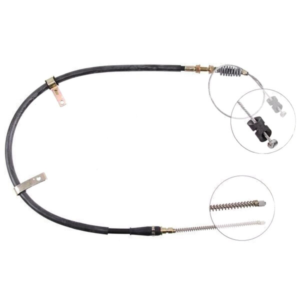 Parking brake cable no rolling 1.568 mm A.B.S. for e.g. MAZDA 626