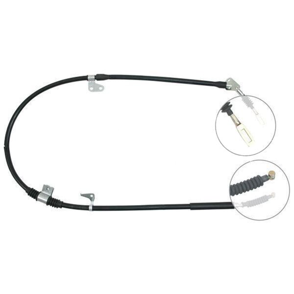Parking brake cable 1,632 mm drum brake A.B.S. for e.g. MAZDA 626