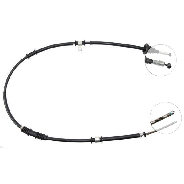 Parking brake cable 1,485 mm drum brake A.B.S. for e.g. MITSUBISHI COLT