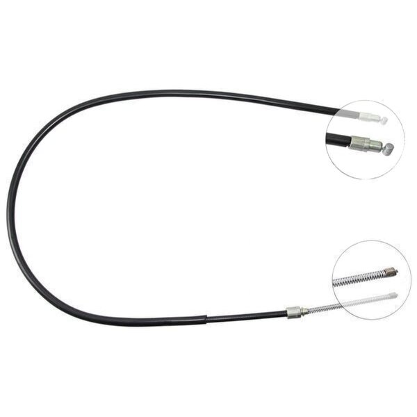 Parking brake cable 1,490 mm drum brake A.B.S. for e.g. MITSUBISHI COLT