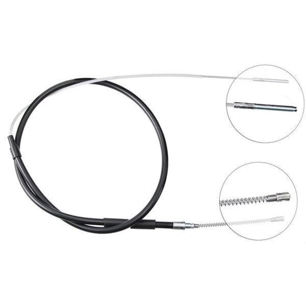 Parking brake cable 1,690 mm drum brake A.B.S. for VW SCIROCCO and others