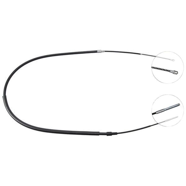 Parking brake cable 1,500 mm drum brake A.B.S. for VW GOLF and others