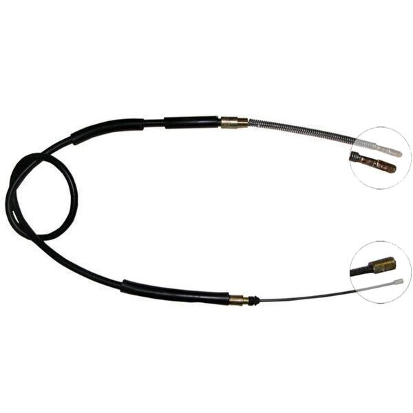Parking brake cable 1,455 mm drum brake A.B.S. for VW TRANSPORTER and others