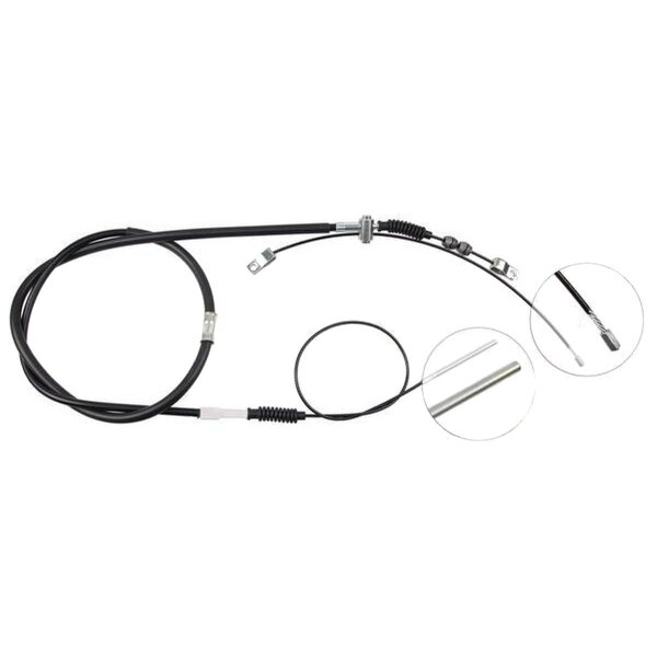 Seilzug Feststellbremse 2.537 mm Trommelbremse A.B.S. für u.a. TOYOTA HIACE