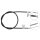Parking brake cable 1,623 mm drum brake A.B.S. for NISSAN PRIMERA and others