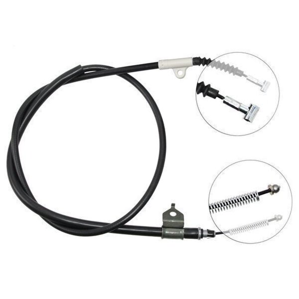 Parking brake cable 1,608 mm drum brake A.B.S. for NISSAN VANETTE and others