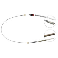 Parking brake cable no rolling 850 mm A.B.S. for e.g....