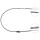 Parking brake cable 750 mm drum brake A.B.S. for e.g. OPEL ASCONA