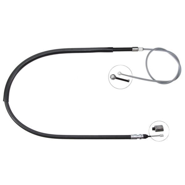 Parking brake cable 1,463 mm disc brake A.B.S. for BMW 1 Series and others
