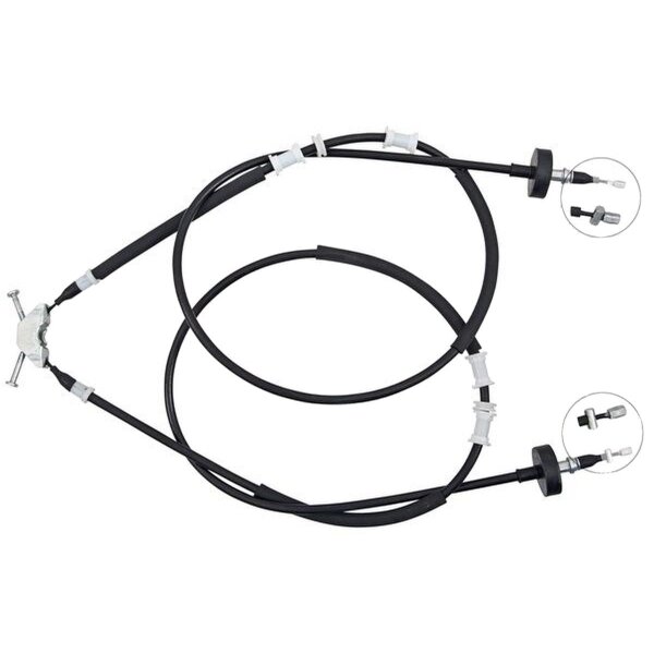 Parking brake cable 1,593 mm disc brake A.B.S. for e.g. OPEL ASTRA