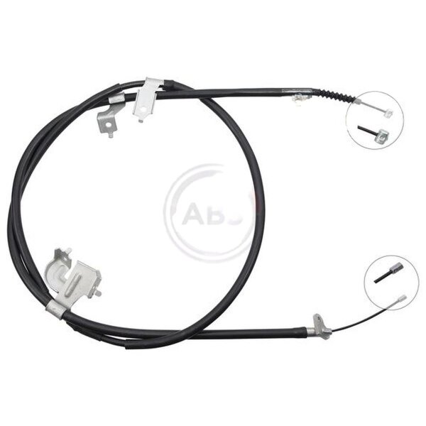 Seilzug Feststellbremse 2.440 mm Trommelbremse A.B.S. für u.a. NISSAN NAVARA