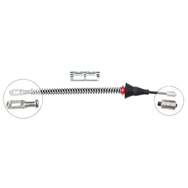 Parking brake cable 210 mm drum brake A.B.S. for e.g. OPEL VECTRA