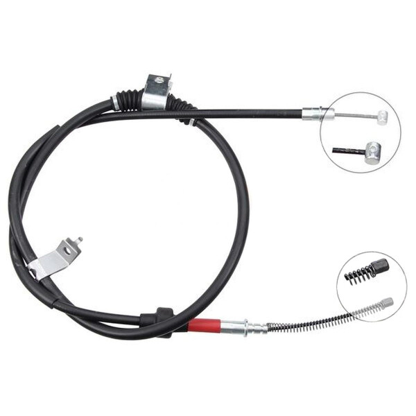 Parking brake cable 1,596 mm discs A.B.S. for MITSUBISHI LANCER and others