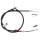 Parking brake cable 1,596 mm discs A.B.S. for MITSUBISHI LANCER and others