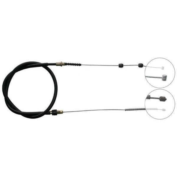 Parking brake cable 1,665 mm drum brake A.B.S. for e.g. OPEL FRONTERA