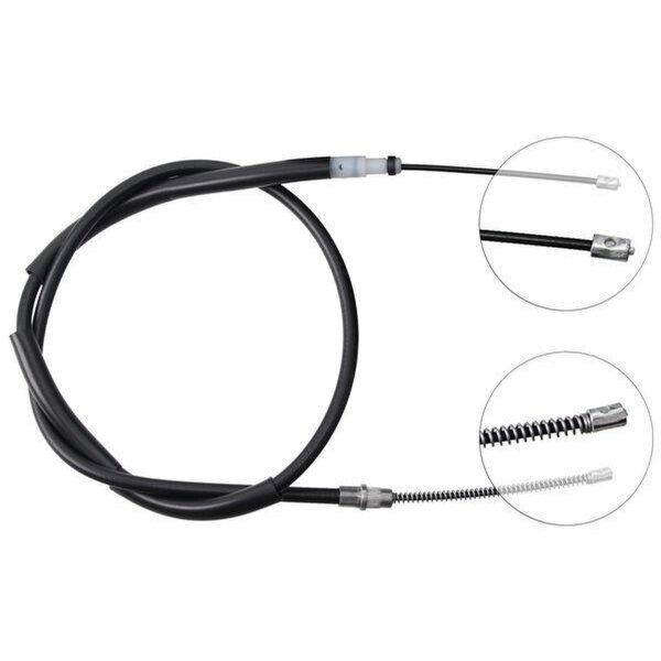 Parking brake cable 1,372 mm drum brake A.B.S. for PEUGEOT 205 and others