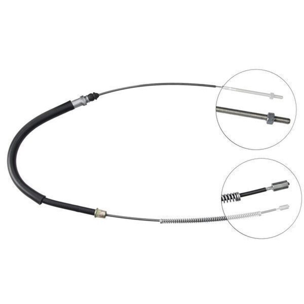 Seilzug Feststellbremse 855 mm Trommelbremse A.B.S. für u.a. PEUGEOT 405