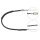 Parking brake cable 631 mm disc brake A.B.S. for PEUGEOT 605