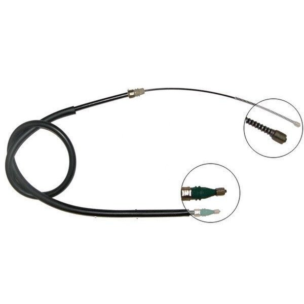 Parking brake cable 1.332 mm drum brake A.B.S. for RENAULT MEGANE
