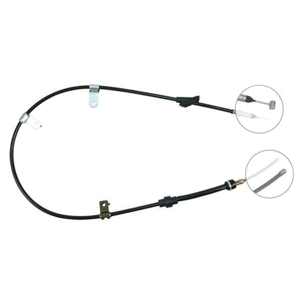 Parking brake cable 1,531 mm drum brake A.B.S. for ROVER 400 and others