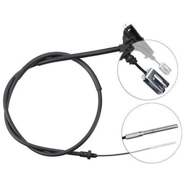 Parking brake cable 1,756 mm A.B.S. for PEUGEOT 406 and others