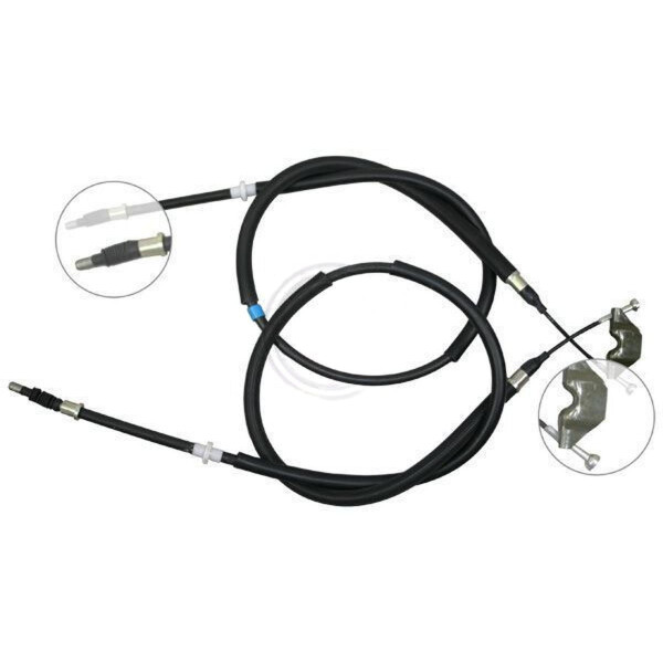 Parking brake cable 1,328 mm drum brake A.B.S. for OPEL ASTRA and others