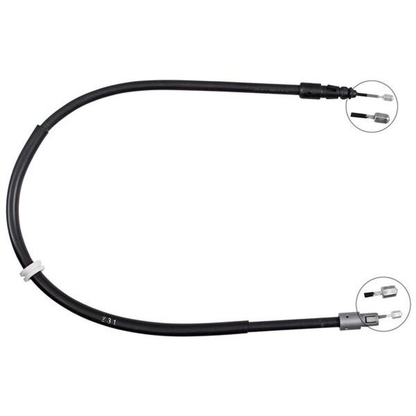 Parking brake cable no rolling 817 mm A.B.S. for e.g. MB M-CLASS