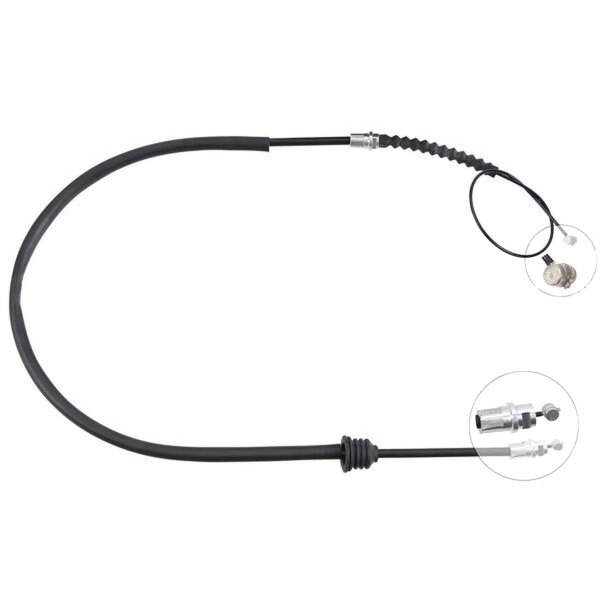 Parking brake cable 1,245 mm drum brake A.B.S. for TOYOTA HILUX