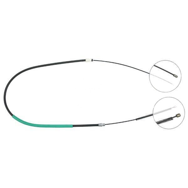 Parking brake cable no rolling 1.707 mm A.B.S. for CITROËN LNA
