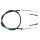 Parking brake cable 1,582 mm drum brake A.B.S. for CITROËN ZX and others