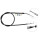 Parking brake cable 1,650 mm drum brake A.B.S. for DAEWOO LANOS and others