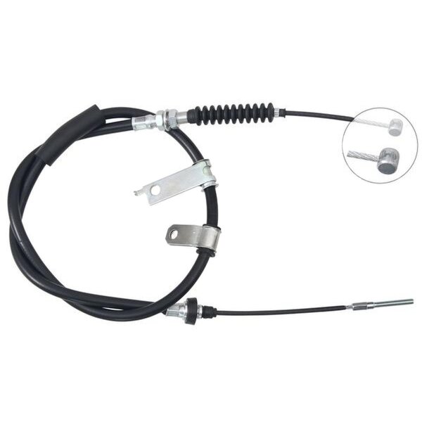 Parking brake cable 1,390 mm A.B.S. for HYUNDAI H100 and others