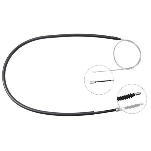 Parking brake cable 2.033 mm disc brake A.B.S. for PEUGEOT 308 and others