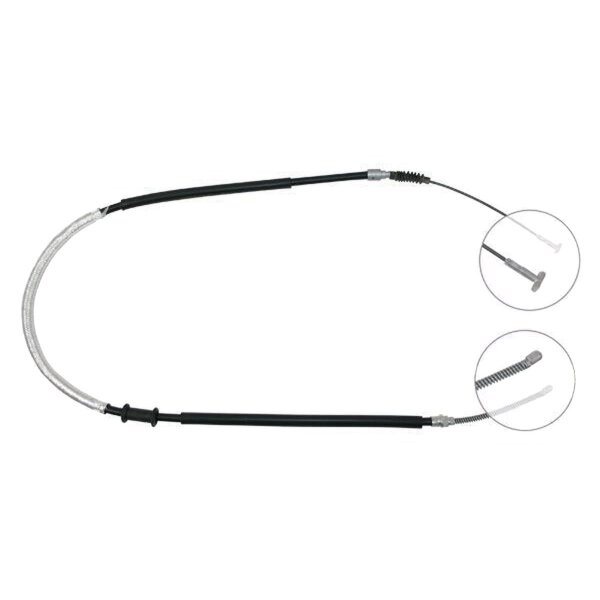 Parking brake cable 1,424 mm drum brake A.B.S. for FIAT BRAVA and others