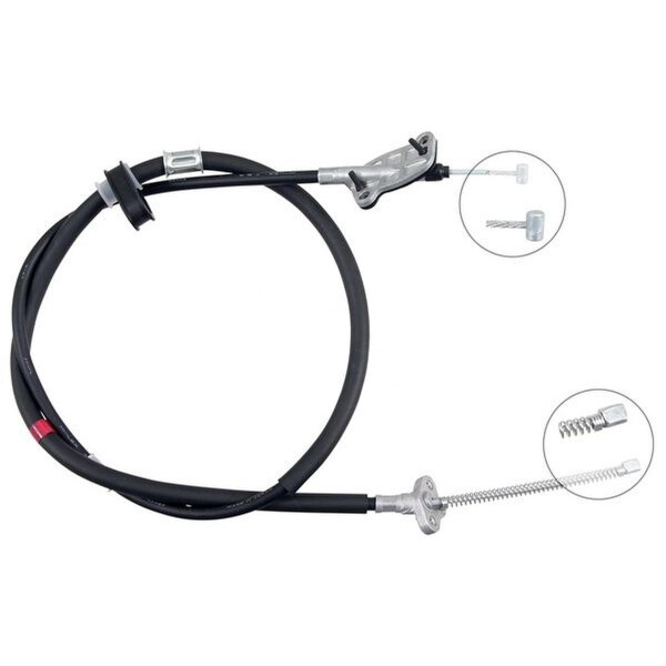 Parking brake cable 1,550 mm drum brake A.B.S. for DAIHATSU SIRION and others