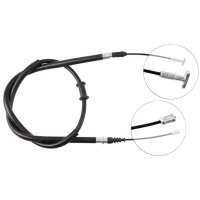 Parking brake cable no rolling 1.457 mm A.B.S. for FIAT...