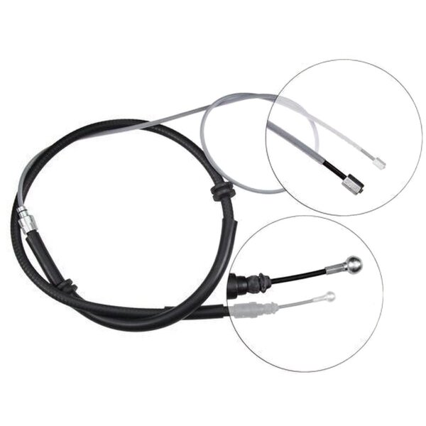 Parking brake cable 1,760 mm disc brake A.B.S. for e.g. RENAULT KANGOO