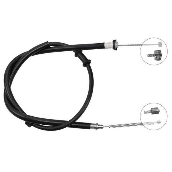 Parking brake cable 1,437 mm drum brake A.B.S. for FIAT PANDA and others